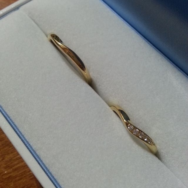 【GALA JEWELRY(ガラジュエリー)の口コミ】 ゴールドの結婚指輪がほしくて、探していたらガラさんにいきつきました。…