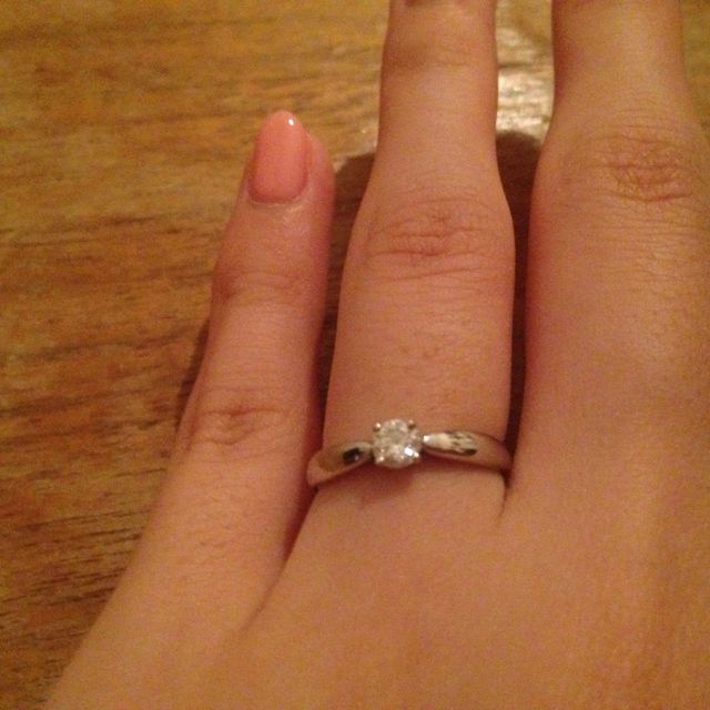 【ティファニー(Tiffany & Co.)の口コミ】 「婚約指輪を長く着用できないのは勿体ない為、もし頂けるなら結婚指輪と…