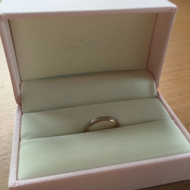 【Petit Marie(プチマリエ)の口コミ】 ピンクゴールドとシルバーの組み合わせがとても可愛らしくて、一目惚れし…