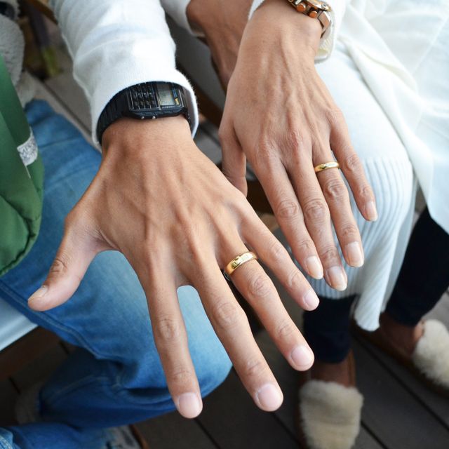 【湘南彫金工房 andfuseの口コミ】 2人で手作り出来る所。
あまりにも安っぽいスタジオだと結婚指輪にはイヤ…