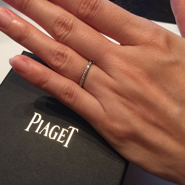 【ピアジェ(PIAGET)の口コミ】 リングは細く華奢なため、仕事中もなんら差支えなく身に着けておけます。…