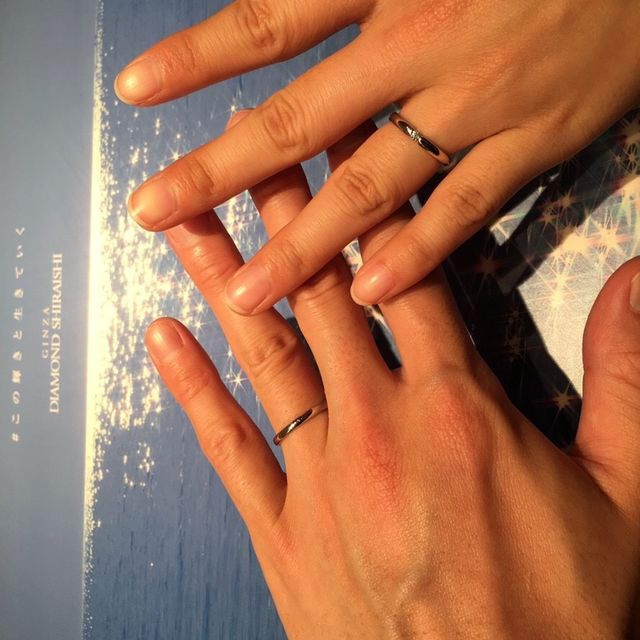 【銀座ダイヤモンドシライシの口コミ】 つけた時のしっくり感とダイヤモンドの質の良さ、綺麗さに惹かれて購入し…