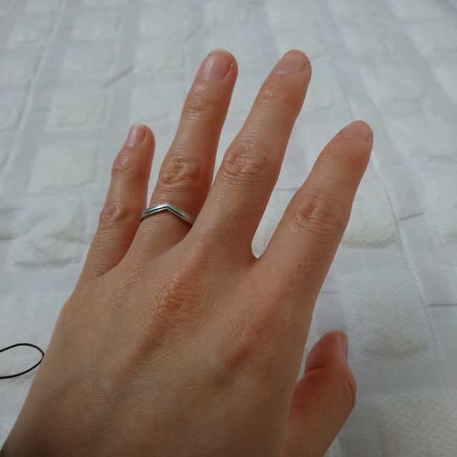 【Smith(工房スミス)の口コミ】 ハードプラチナ900に、指輪の裏側にルビーをいれてもらいました。私の指が…