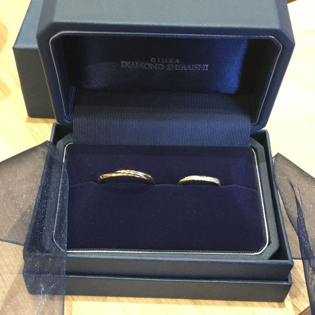 【銀座ダイヤモンドシライシの口コミ】 購入した結婚指輪の決め手は、第1は見た目です。見た瞬間にキュンと来て、…