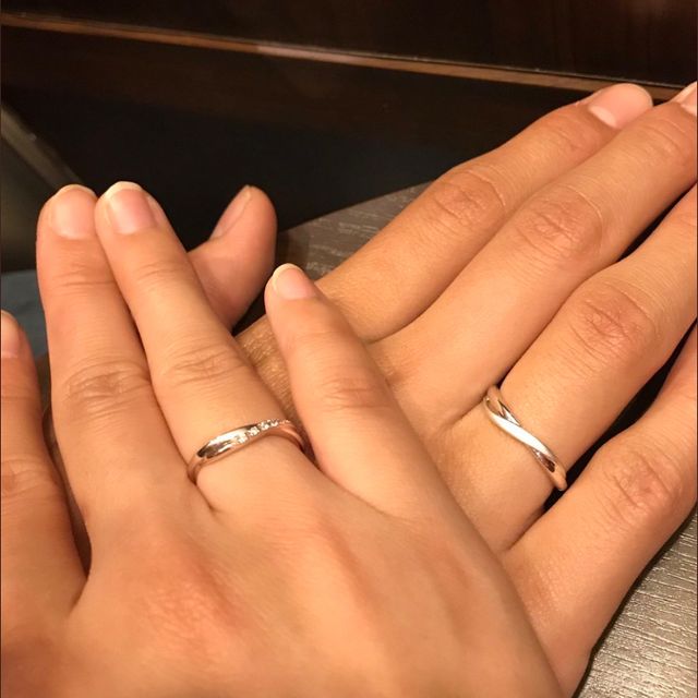 【4℃ BRIDAL(ヨンドシーブライダル)の口コミ】 彼が結婚指輪をペアリングとして買ってきてくれました（笑）
付け心地がよ…