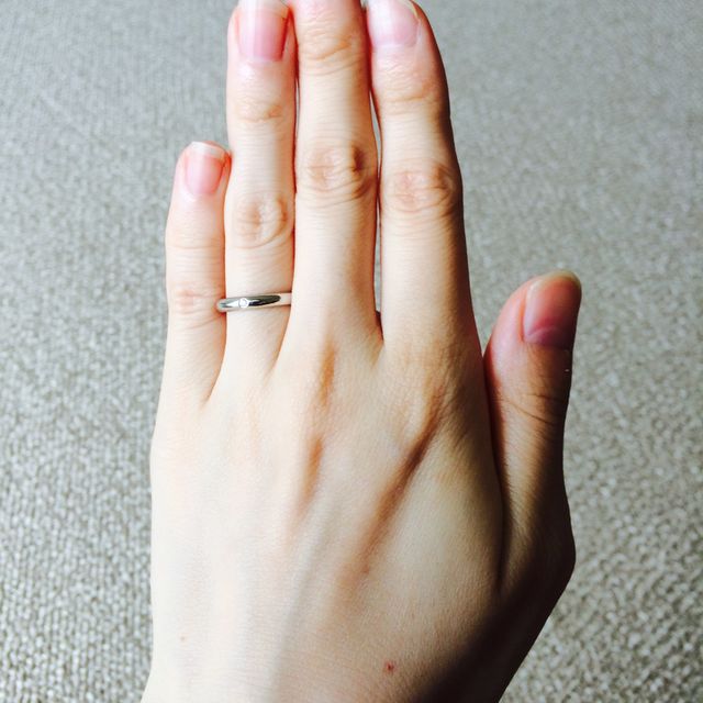 【カルティエ(Cartier)の口コミ】 カルティエのブランドが、もともと好きで結婚指輪しか買わない予定だった…