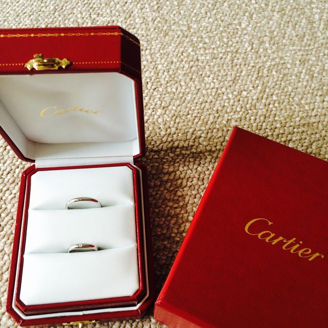 【カルティエ(Cartier)の口コミ】 カルティエのブランドが、もともと好きで結婚指輪しか買わない予定だった…