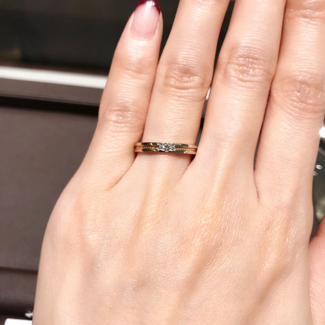 【アイプリモ(I-PRIMO)の口コミ】 コンビは考えていなかったのですが、こちらのデザインは間にハートがずら…