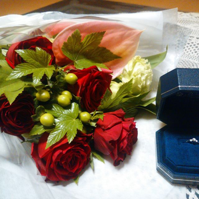 【ROYAL ASSCHER(ロイヤル・アッシャー)の口コミ】 彼がプレゼントしてくれたので価格等はわからないです。ダイヤの輝きに驚…