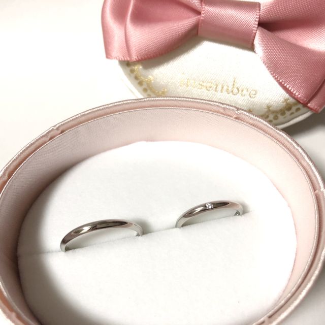 【insembre(インセンブレ)の口コミ】 婚約指輪のサイズ調整でお店を訪れた時にインセンブレの指輪をみてコンセ…