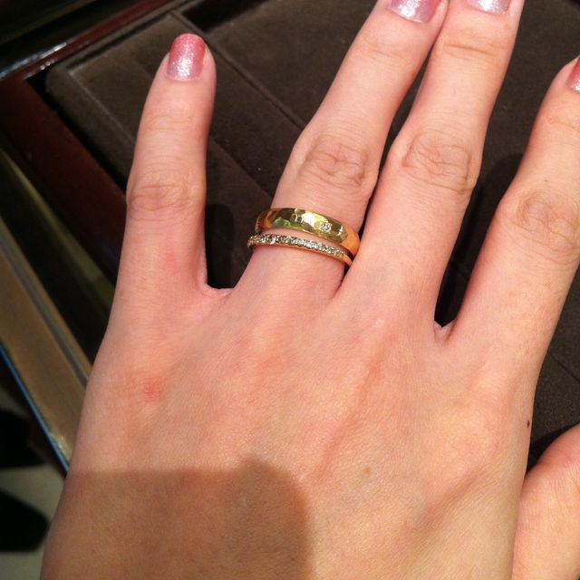 【ete(エテ)の口コミ】 セミオーダーが出来るタイプだったため、指輪のデザイン、ダイアモンドの…