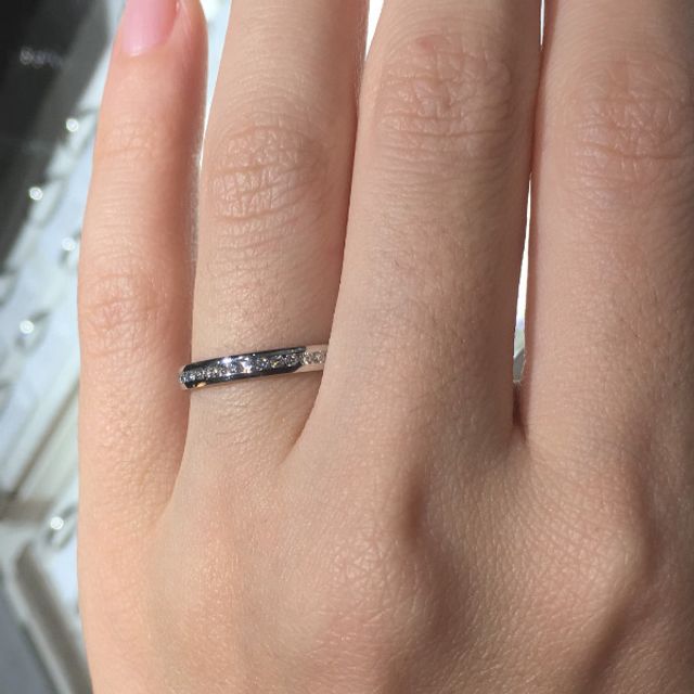 【アイプリモ(I-PRIMO)の口コミ】 メレダイヤのキラキラとした輝きと上品でシンプルなデザインが気に入りま…