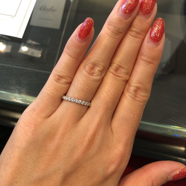 【エクセルコダイヤモンド(EXELCO DIAMOND)の口コミ】 ダイヤモンドのキラメキが決め手となりました。8店見ましたが、ハーフエタ…