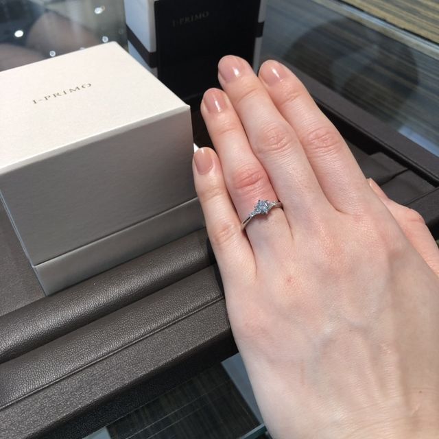 【アイプリモ(I-PRIMO)の口コミ】 色々試着させてもらう中で、私も彼も気に入ったデザインだったこと、2018…