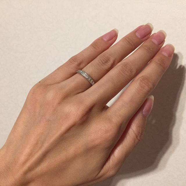 【アイプリモ(I-PRIMO)の口コミ】 結婚指輪を普段から着用したかったので、飽きのこないシンプルなデザイン…