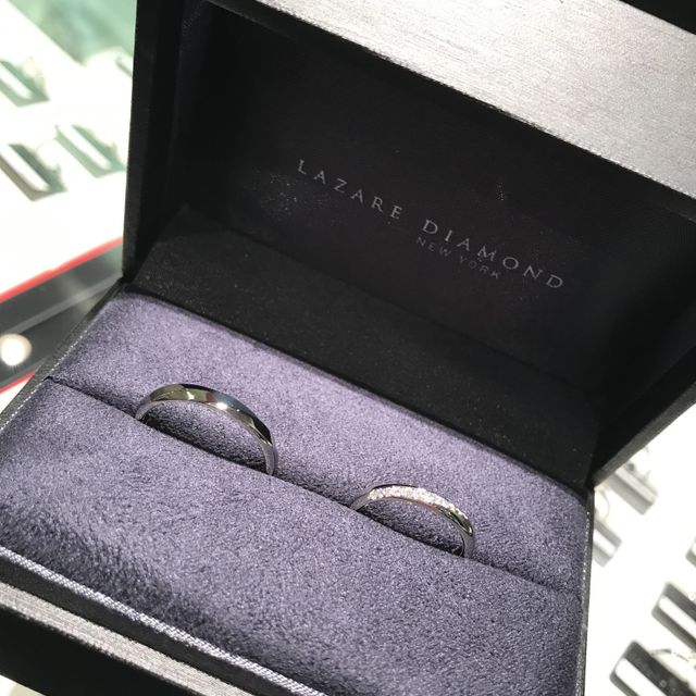 【ラザール ダイヤモンド(LAZARE DIAMOND)の口コミ】 二人の好みに合うのがなかなかなく、何店舗か回っていました。
どちらかが…