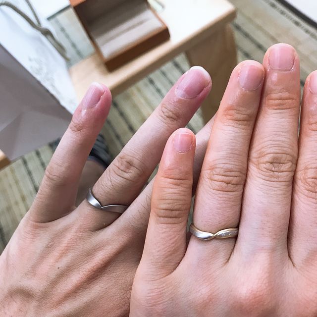 【Cayof(カヨフ)の口コミ】 結婚をしてずっとつけていく指輪なので、世界に一つしかない自分たちだけ…