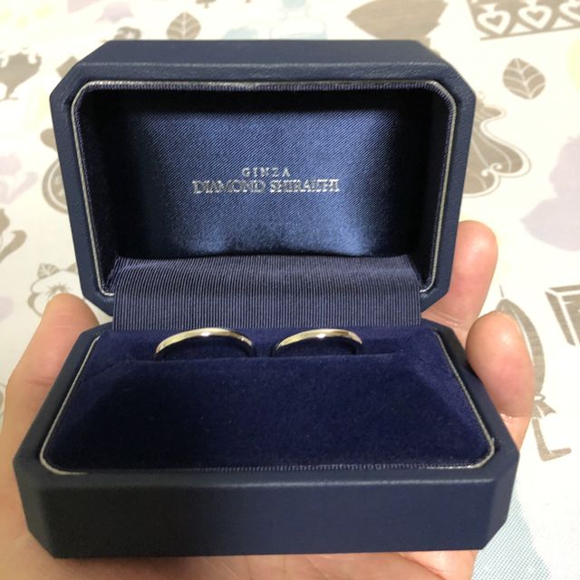 【銀座ダイヤモンドシライシの口コミ】 シンプルなデザインが気に入りました！
ストレートリングよりウェーブがか…