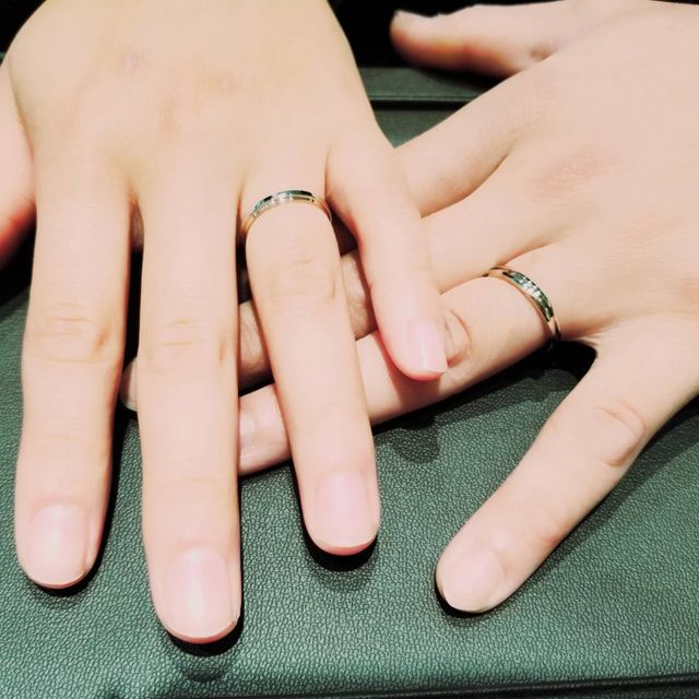 【アイプリモ(I-PRIMO)の口コミ】 二人の好きなピンクゴールドとプラチナが混ざったデザインが一番の決めて…