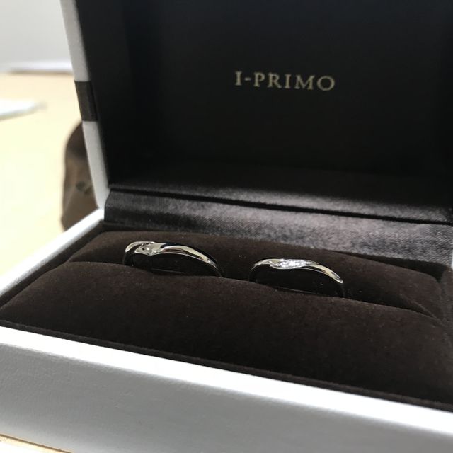 【アイプリモ(I-PRIMO)の口コミ】 細身でダイヤの入ったものを探して行きましたが、実際に行くとデザインが…