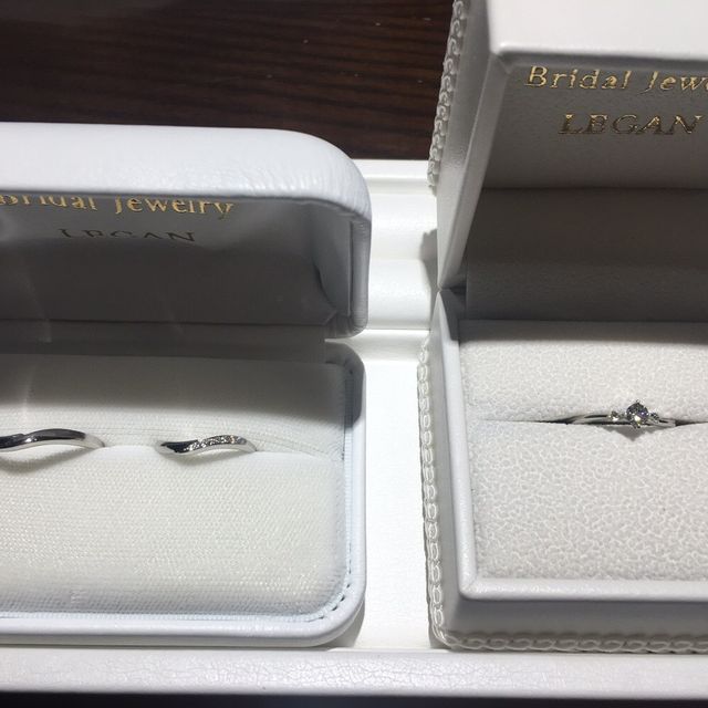 【LEGAN(レガン)の口コミ】 上質なダイヤ、好みの細めなデザイン、形で私たちに合ったものが良心的な…