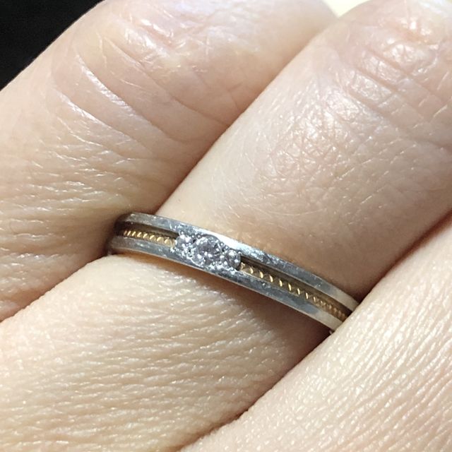 【アイプリモ(I-PRIMO)の口コミ】 指輪のデザインのピンクゴールドのところが、よく見るとハートの模様にな…