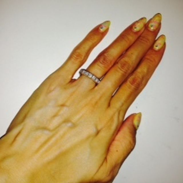 【ショパール(Chopard)の口コミ】 とてもシンプルでひっかかりのないデザインなので選びました。

指が細い…