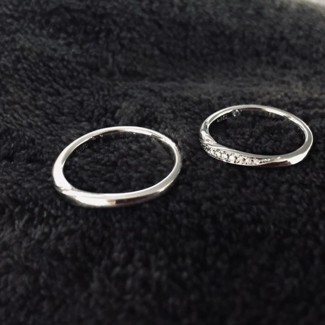 【銀座ダイヤモンドシライシの口コミ】 いくつかのアンケートや、担当の方と会話をして、私たちの好みそうなもの…