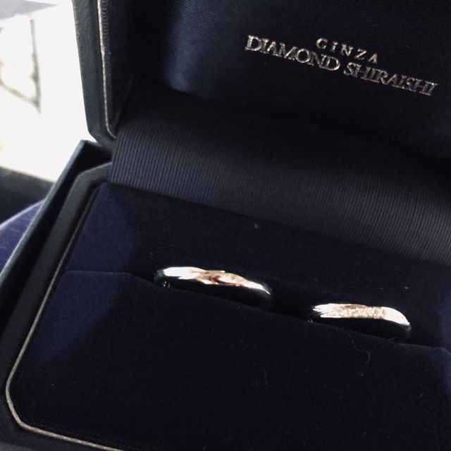 【銀座ダイヤモンドシライシの口コミ】 いくつかのアンケートや、担当の方と会話をして、私たちの好みそうなもの…