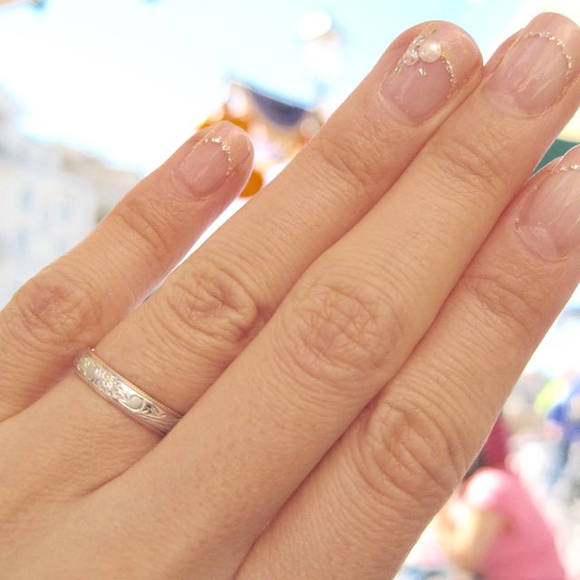 【ISLANDS(アイランズ)の口コミ】 表側はK18ピンクゴールド、サイドと裏側はプラチナ950…というよう…