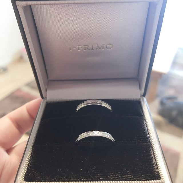 【アイプリモ(I-PRIMO)の口コミ】 お互いシンプルなのが好きで 決まるまでもそんなに長くなく、お互いこれが…