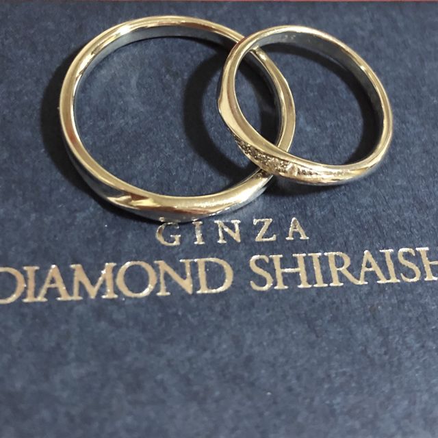 【銀座ダイヤモンドシライシの口コミ】 シンプルなデザインを探しておりその通りの指輪がお店には沢山ありました…