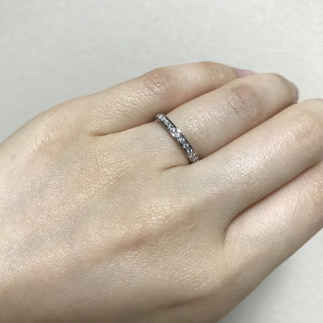 【ブルガリ(BVLGARI)の口コミ】 主人はシンプルなデザイン、私はハーフエタニティが希望でした。どちらも…