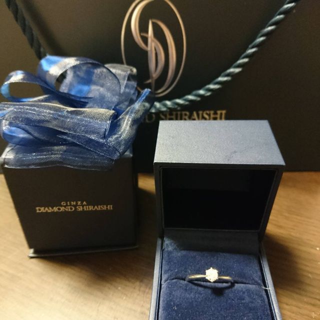 【銀座ダイヤモンドシライシの口コミ】 指輪はプロポーズリングでプロポーズ成功したら後日一緒に購入予定です。…