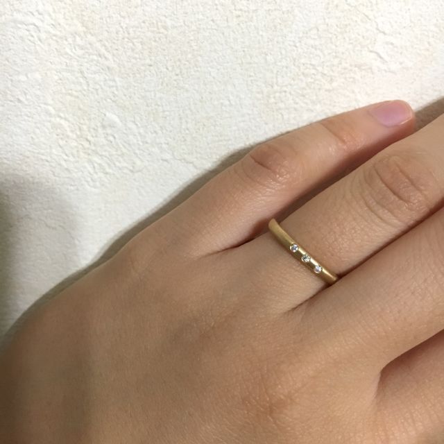 【ORECCHIO(オレッキオ)の口コミ】 アンティークゴールドのデザインに憧れがあり、オレッキオで結婚指輪を決…
