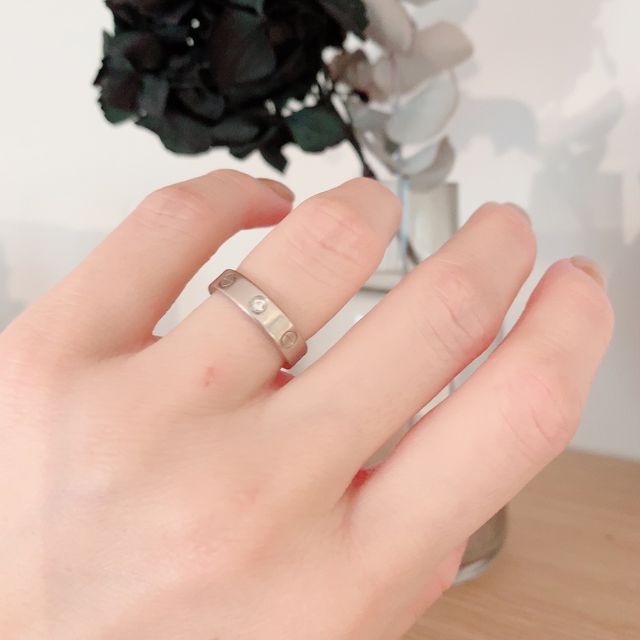 【カルティエ(Cartier)の口コミ】 結婚前からこのリングにしたい！と決めていました！素敵な大人の女性が付…