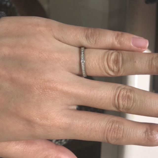 【TRECENTI(トレセンテ)の口コミ】 基本的に毎日着けるものなのでつけ心地を重視して選びました。シンプルで…