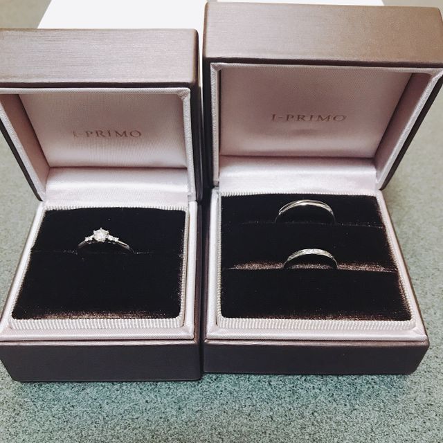【アイプリモ(I-PRIMO)の口コミ】 婚約指輪は華やかさを重視しました。また重ね付けした際のバランスをこだ…