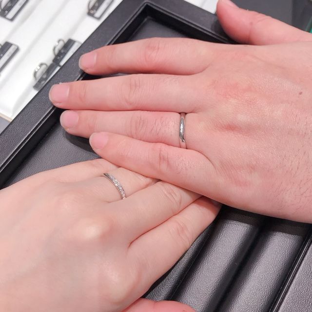 【ラザール ダイヤモンド(LAZARE DIAMOND)の口コミ】 王道の海外ブランドを試着しに行ったものの、私達には似合わず、、友人の…