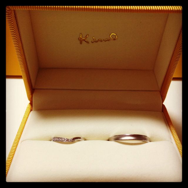 【ケイウノ ブライダル(K.UNO BRIDAL)の口コミ】 七夕の結婚記念日に合わせたデザインを考えてもらえた。2人で合わせて１つ…