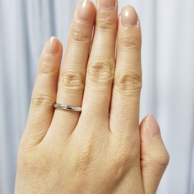 【アイプリモ(I-PRIMO)の口コミ】 長く使うものということでプラチナを選びました。
あまりダイヤのたくさん…