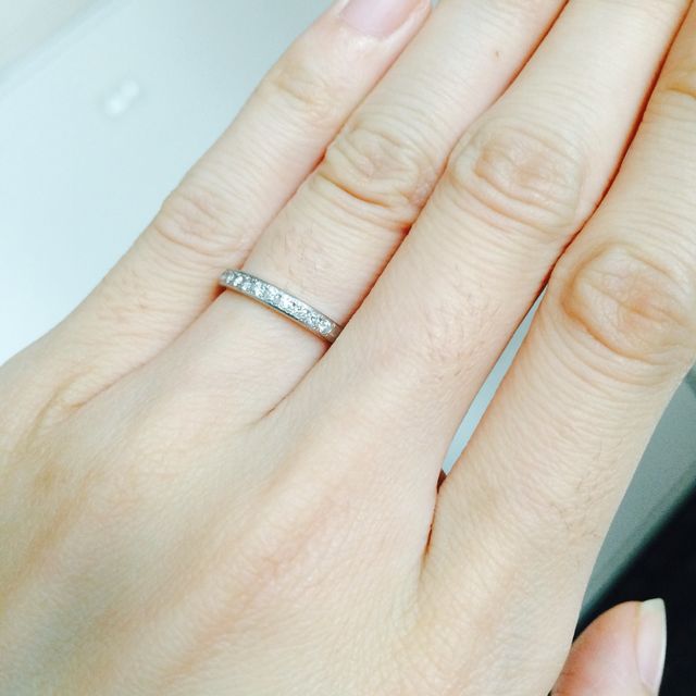 【CAFERING(カフェリング)の口コミ】 もともとエタニティリングを買う予定でしたが、店員さんに「エタニティだ…