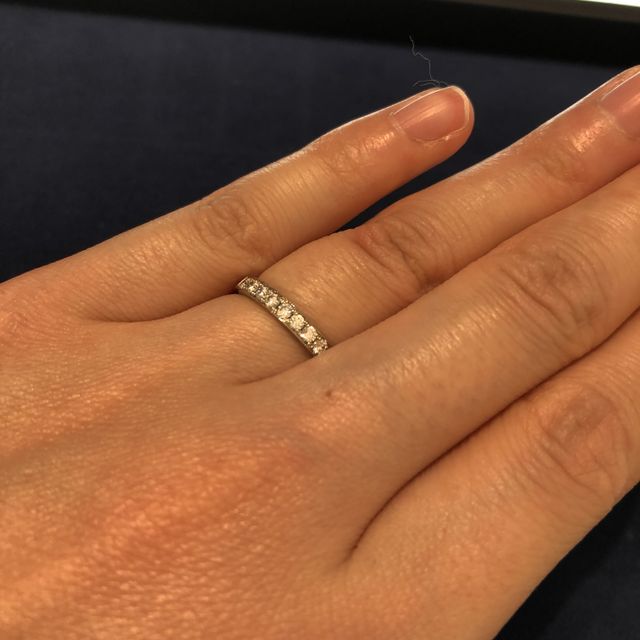 【4℃ BRIDAL(ヨンドシーブライダル)の口コミ】 プラチナ99.5の純度であるにもかかわらず、特殊な製法で硬度を保っている…