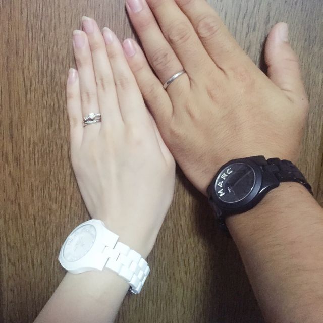 【アイプリモ(I-PRIMO)の口コミ】 婚約指輪に関しては旦那さんに選んでもらいました。また結婚指輪に関して…