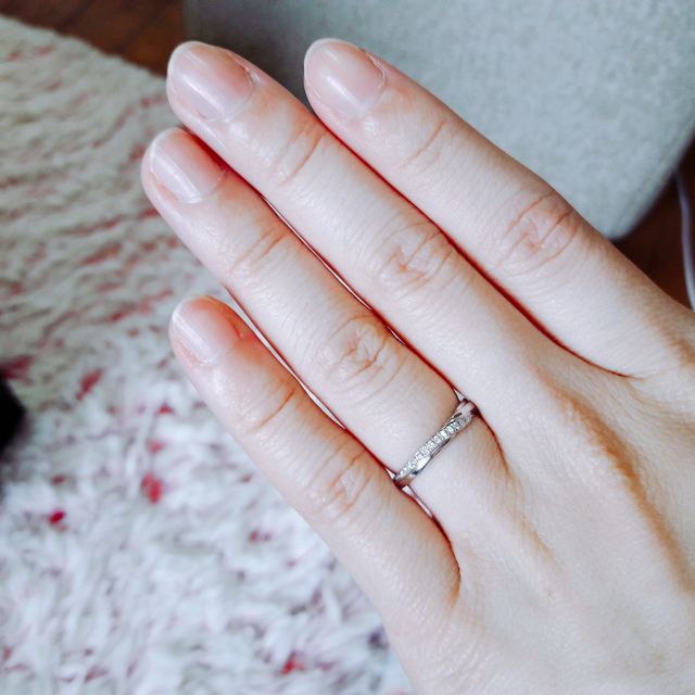 【エクセルコダイヤモンド(EXELCO DIAMOND)の口コミ】 日本製ということ。ゼクシィの相談カウンターで見たときに黒ダイヤが入っ…