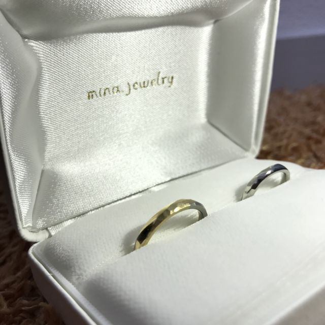 【mina.jewelry(ミナジュエリー)の口コミ】 他のブランドや既製品も見て回りましたが、お互いが一緒に気に入るものが…