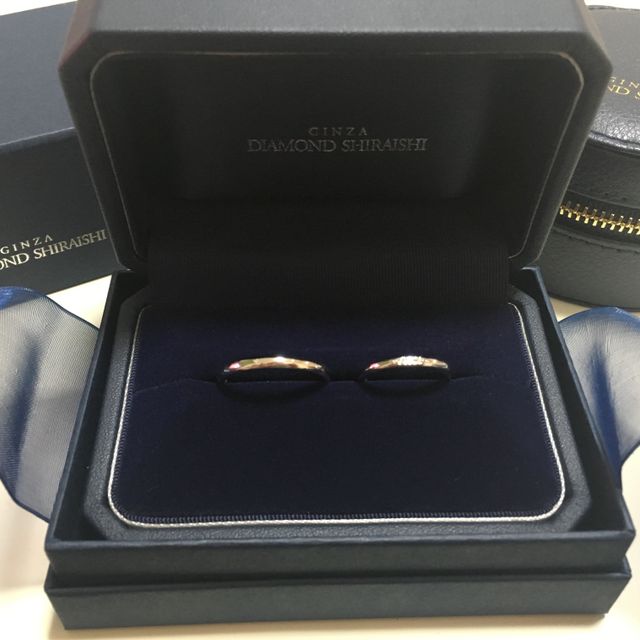【銀座ダイヤモンドシライシの口コミ】 シンプルなデザインの中にも、ダイヤモンドも輝きがあり、かつ派手なデザ…