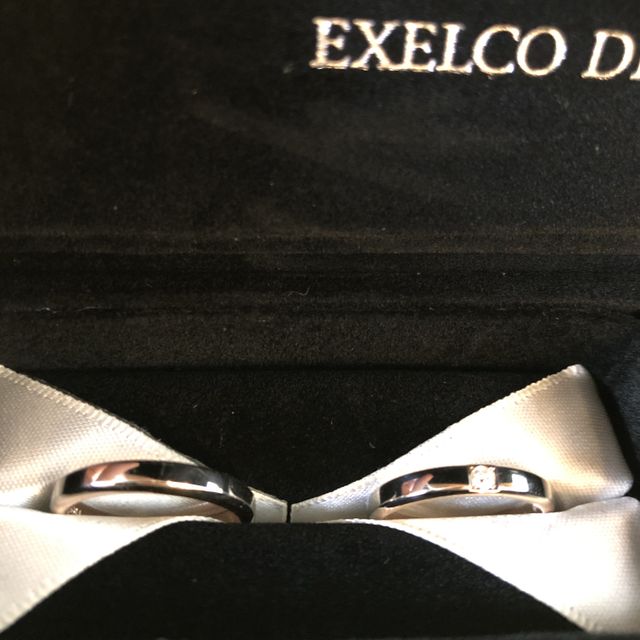 【エクセルコダイヤモンド(EXELCO DIAMOND)の口コミ】 永く身に付ける物なので、シンプルなデザインを希望していました。最初は…