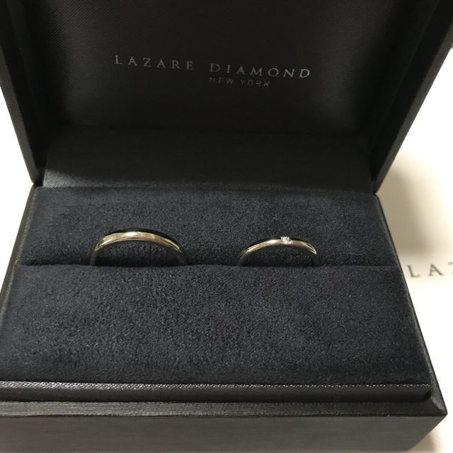 【ラザール ダイヤモンド(LAZARE DIAMOND)の口コミ】 シンプルなデザインがよかったのでダイヤの質にこだわりました。着用した…