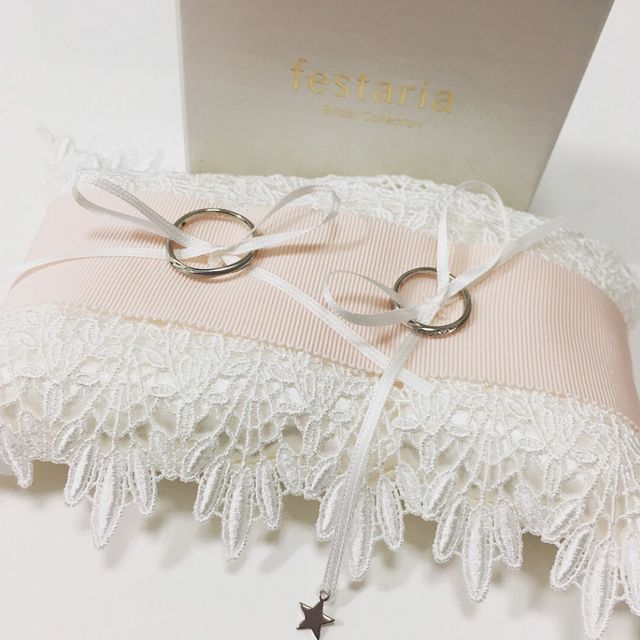 【festaria bijou SOPHIA(フェスタリア ビジュソフィア)の口コミ】 婚約指輪と馴染むように同じフェスタリアにしました。結婚指輪もウェーブ…